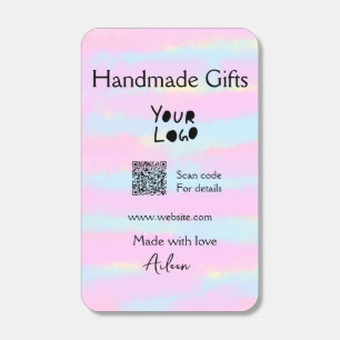 Girly small business handmade gifts made love QR Matchboxes