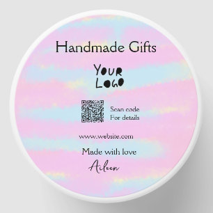 Girly small business handmade gifts made love QR Mini Candle Favors