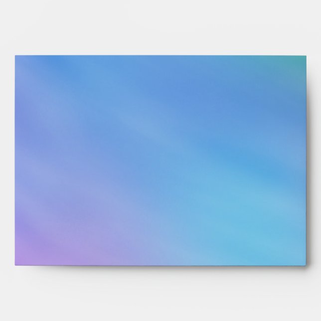 Girly Soft Rainbow Colored Sky Envelope (Front)
