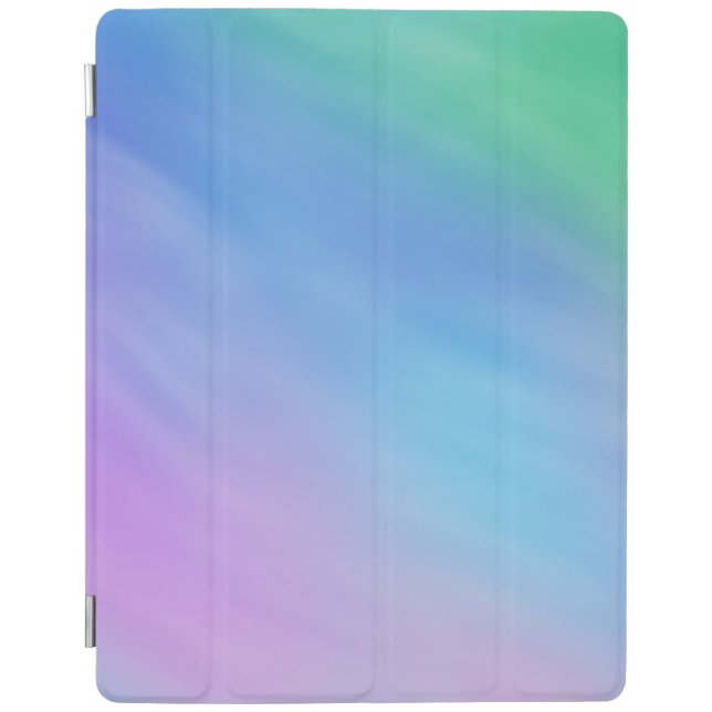 Girly Soft Rainbow Colored Sky iPad Smart Cover (Front)