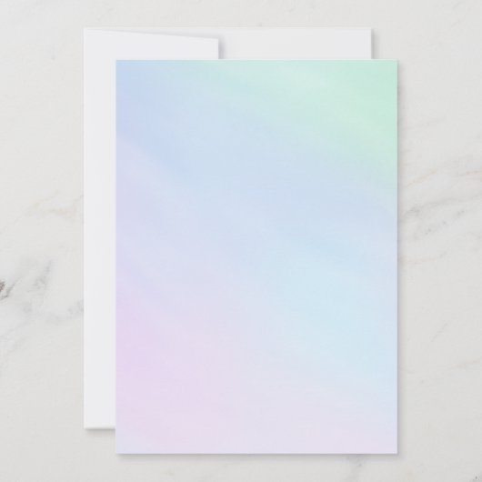 Girly Soft Rainbow Sky (Back)