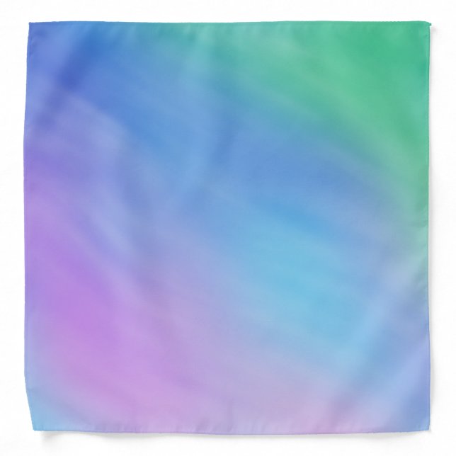 Girly Soft Rainbow Sky Bandana (Front)