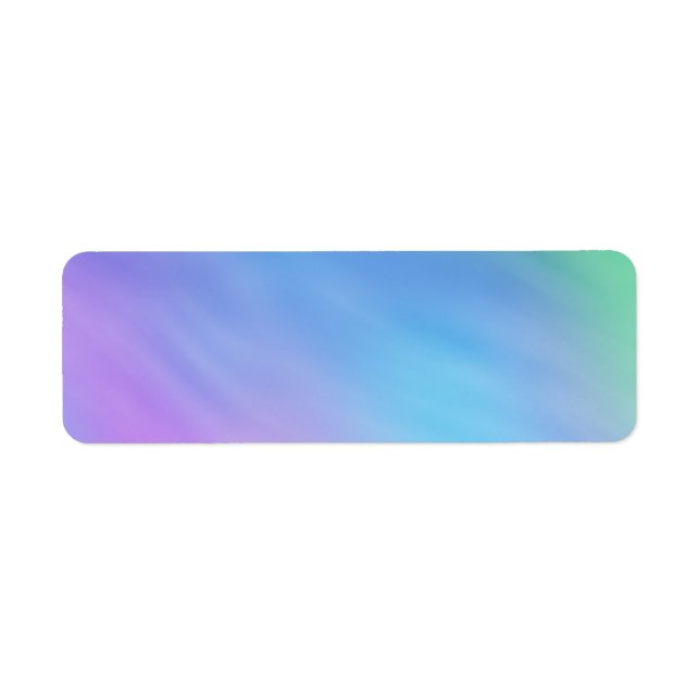 Girly Soft Rainbow Sky Label (Front)