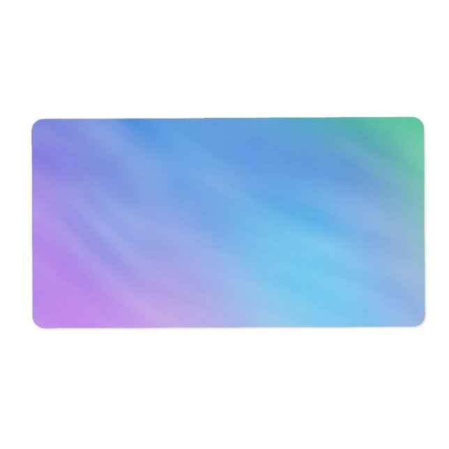Girly Soft Rainbow Sky Label (Front)