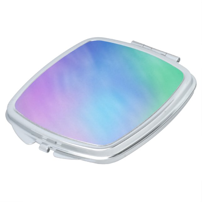 Girly Soft Rainbow Sky Makeup Mirror (Turned)