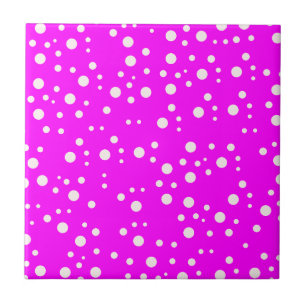 Girly Solid Pink Fuchsia Wall Light Bright Pink Ceramic Tile
