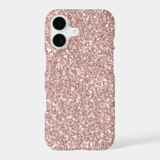 Girly Sparkle Blush Pink Glitter iPhone 17 Case
