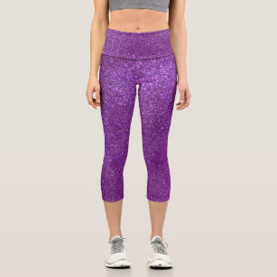 Purple Spider Web Pattern Print Women's Capri Leggings – Love Mine Gifts