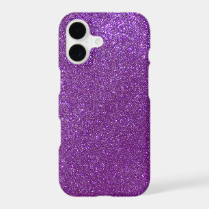 Girly Sparkly Royal Purple Glitter iPhone 17 Case