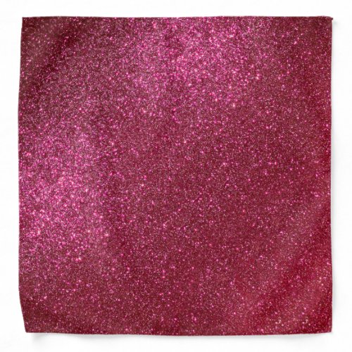 Girly Sparkly Wine Burgundy Red Glitter Bandana