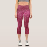 Girly Sparkly Wine Burgundy Red Glitter Capri Leggings<br><div class="desc">This girly and chic design is perfect for the girly girl. It depicts faux printed sparkly wine burgundy red glitter. It's pretty, modern, trendy, and unique. ***IMPORTANT DESIGN NOTE: For any custom design request such as matching product requests, color changes, placement changes, or any other change request, please click on...</div>