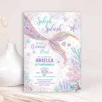 Girly Splish Splash Mermaid Birthday Bash Party
