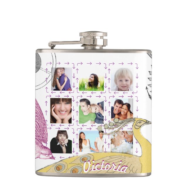 Girly Steam Punk Flasks (Front)