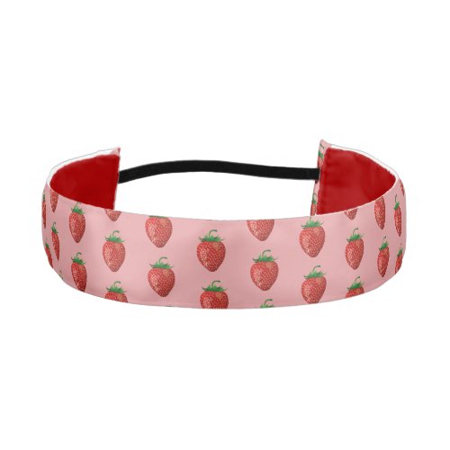 Girly Strawberry  Headband  Pink