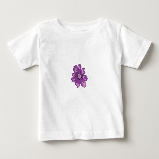 Girly Style, Light Eggplant, Bleached Cedar Baby T-Shirt (Front)
