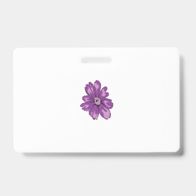 Girly Style, Light Eggplant, Bleached Cedar Badge (Front)