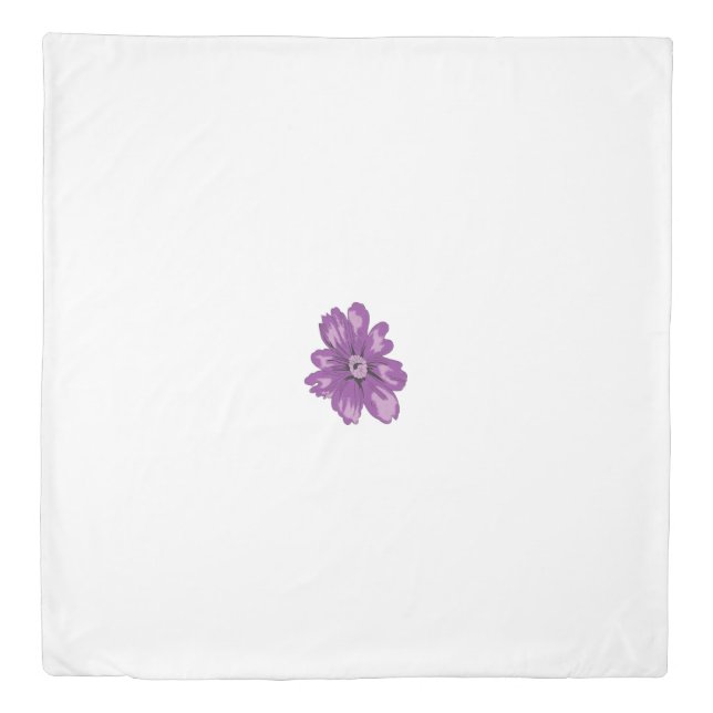 Girly Style, Light Eggplant, Bleached Cedar Duvet Cover (Front)