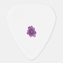 Girly Style, Light Eggplant, Bleached Cedar Guitar Pick