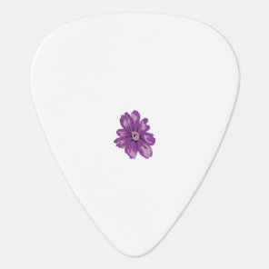 Girly Style, Light Eggplant, Bleached Cedar Guitar Pick