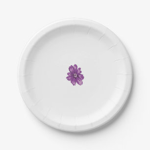 Girly Style, Light Eggplant, Bleached Cedar Paper Plates