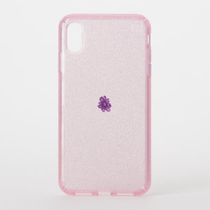 Girly Style, Light Eggplant, Bleached Cedar Speck iPhone XS Max Case