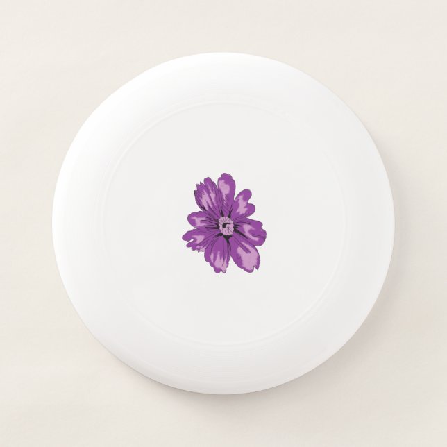 Girly Style, Light Eggplant, Bleached Cedar Wham-O Frisbee (Front)
