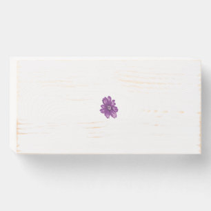 Girly Style, Light Eggplant, Bleached Cedar Wooden Box Sign