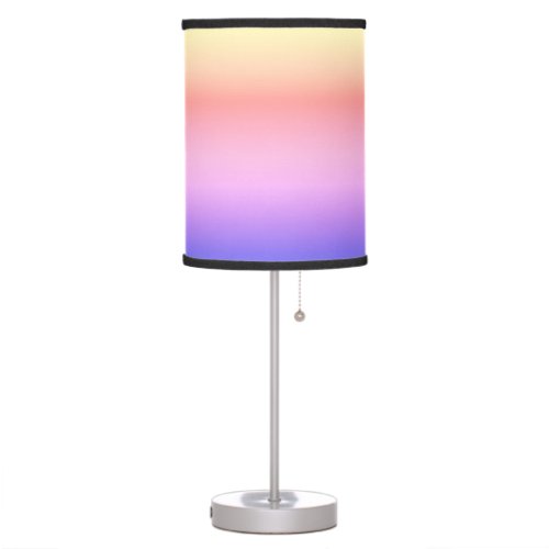 Girly Sunset Gradient Pink Purple Table Lamp