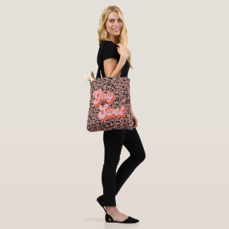 Girly Swot Leopard Print Tote Bag
