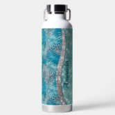 Chic trendy elegant silver girly glitter pattern Water Bottle by Pink Water