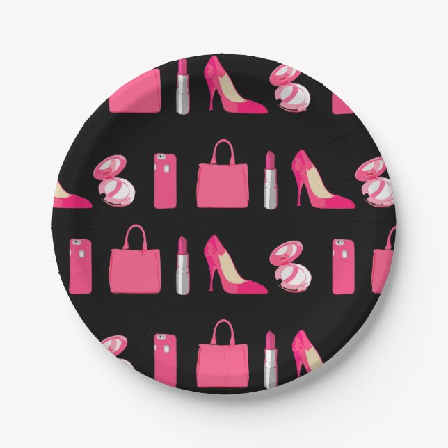 Girly things paper plate (Front)