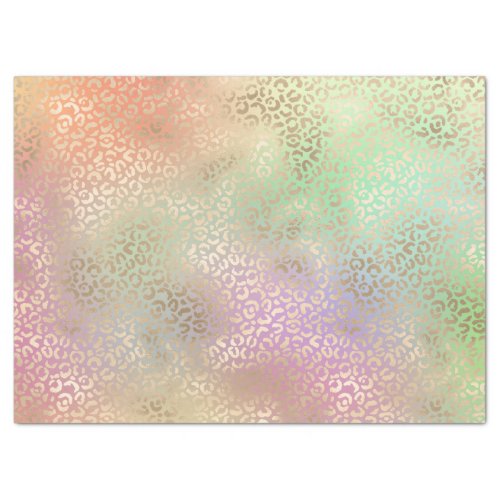 Girly Tie Dye Peach Mint Yellow Pink Gold Leopard Tissue Paper
