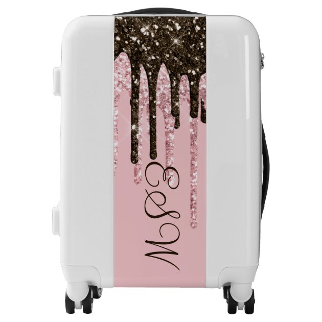 Girly Travel Pink Glitter Glam Name 