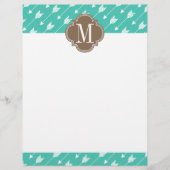 Girly Turquoise & brown Tribal Arrows Custom (Front)