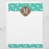 Girly Turquoise & brown Tribal Arrows Custom (Front/Back)