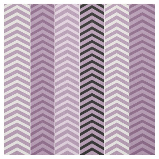 Girly Variegated Purple Chevron Stripes Pattern Fabric