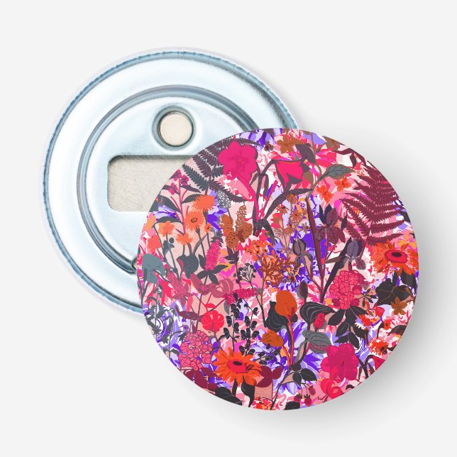 Girly vintage flowers bottle opener (Front)