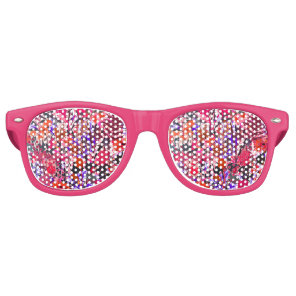 Girly vintage flowers retro sunglasses