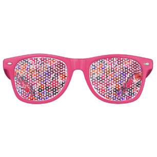 Girly vintage flowers retro sunglasses