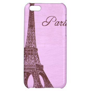 Girly Vintage Pink Paris Iphone 5c Cover by ArtsofLove at Zazzle
