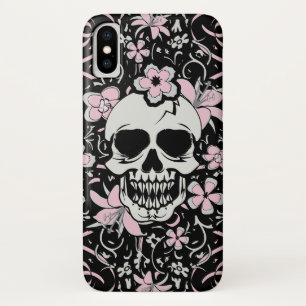 Girly Vintage Skull iPhone X Case