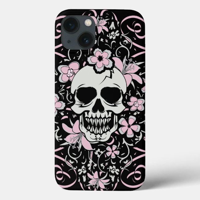 Girly Vintage Skull Case-Mate iPhone Case (Back)