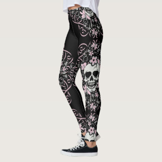 Girly Vintage Skull Leggings