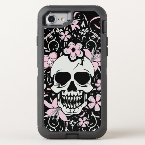 Girly Vintage Skull OtterBox Defender iPhone SE87 Case