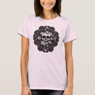 Girly Vintage Skull T-Shirt
