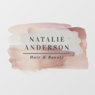 Girly watercolor Modern Watercolour Branding Wall Decal