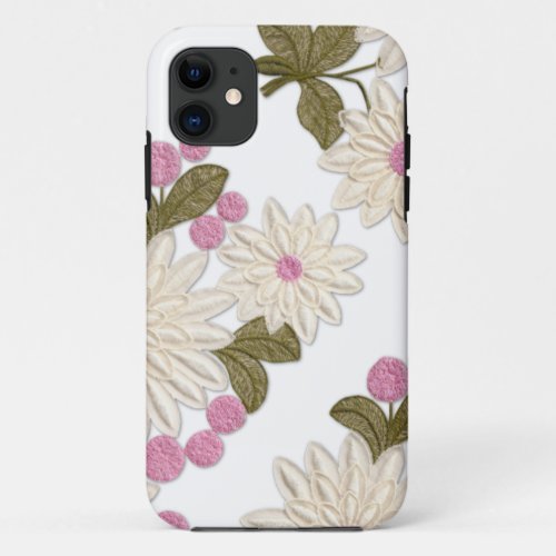 Girly White and Pink Daisies iPhone 5 Case