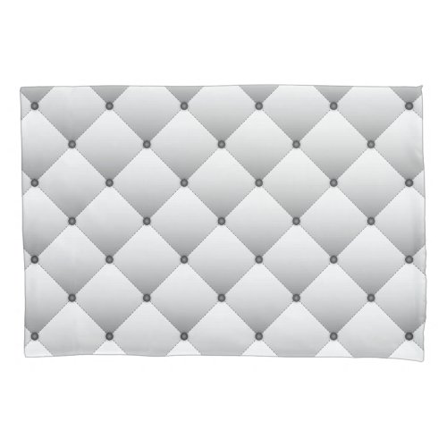 Girly White Quilted Square Pattern Pillow Case