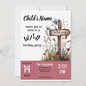 Girly Wild One Birthday