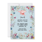 Girly Wildflower Pastel Graduation Party